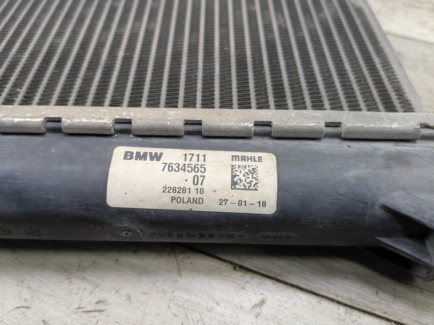 2018 BMW X1 F48 Left or Right Secondary Auxiliary radiator 9884537