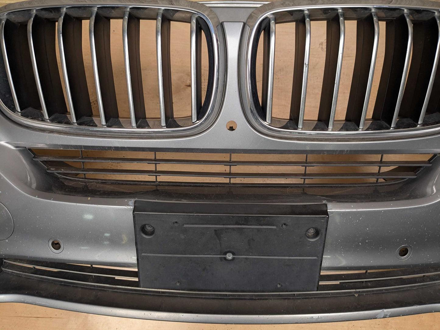 *14-18 OEM BMW F15 X5 Front Bumper Cover w/ Upper Lower Grilles Gray A52 SPACEGRAU METALLIC (A52)