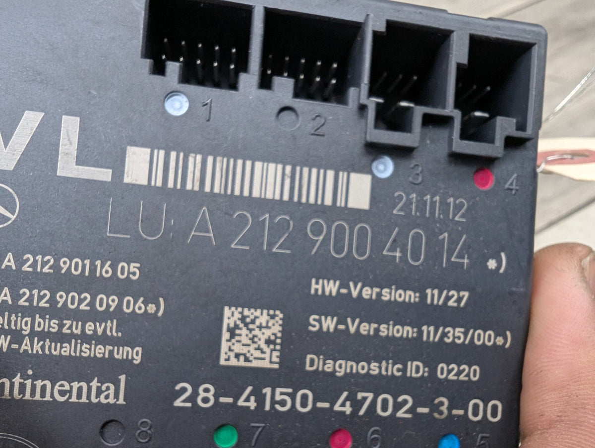 OEM Mercedes W204 W207 W212 C300 E350 E550 Front Left Driver Door Control Module
