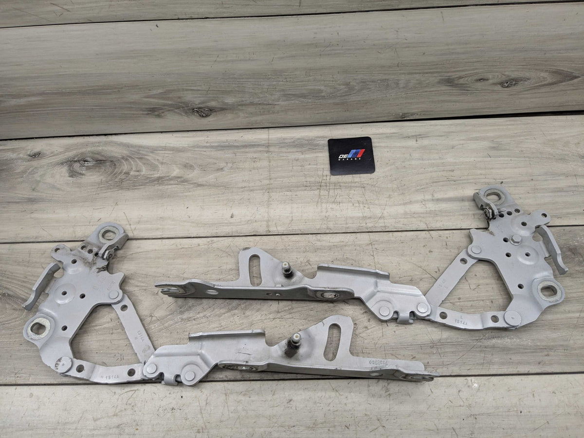 OEM BMW F22 F23 F30 F32 F33 F36 F80 F82 F83 Left Right Hood Hinges PAIR Silver