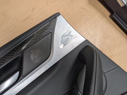 *OEM BMW F97 G01 X3 X3M Front Rear Left Right Door Panel Cards SET CARBON FIBER