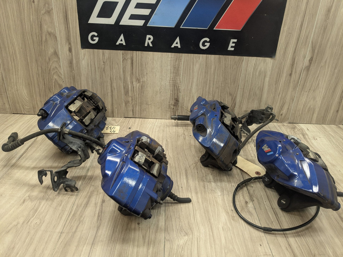14-20 OEM BMW F22 F23 M235 M240 Front Rear Brake Calipers Brembo SET Blue