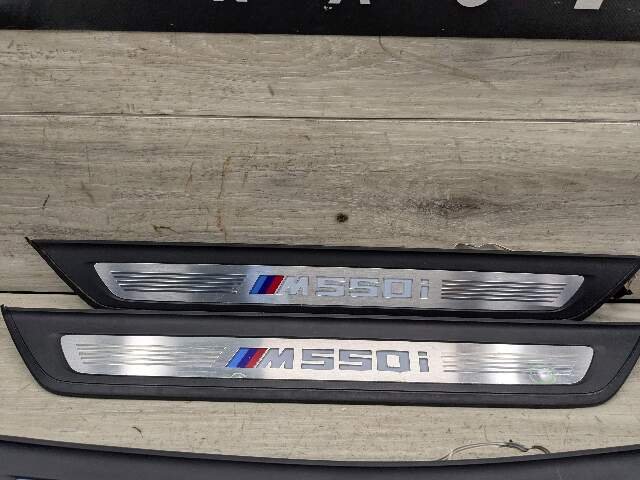 *17-20 OEM BMW G30 M550 Front Rear Left Right Light Door Sill Plate Molding Trim