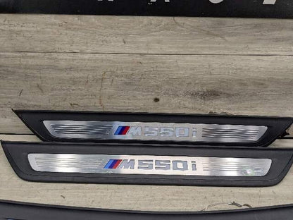 *17-20 OEM BMW G30 M550 Front Rear Left Right Light Door Sill Plate Molding Trim