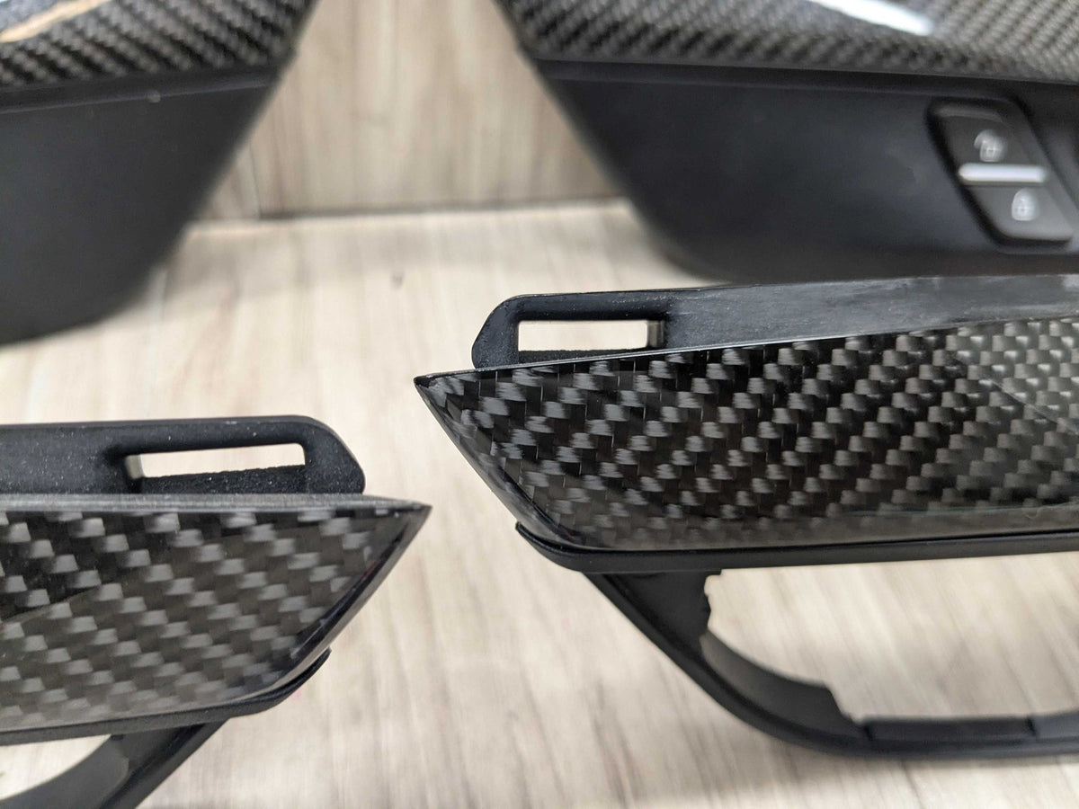 OEM BMW F16 F86 X6 X6M Front Rear Left Right Door Panel Card Trim CARBON FIBER