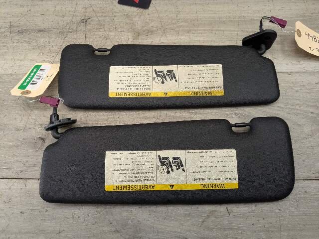 07-13 OEM BMW E88 E93 128 328 335 M3 Convertible Sun Visor Black Pair SET