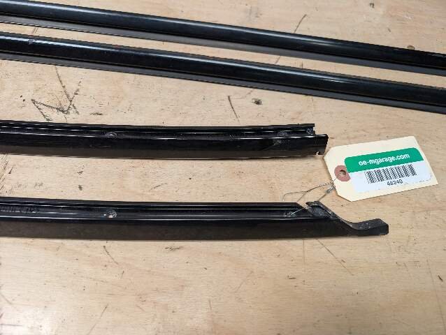 OEM BMW E88 135 Front Rear Door Exterior Trim Molding High Gloss Black SET of 7