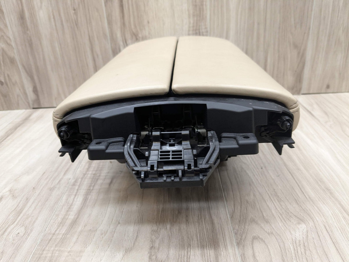 16-19 OEM BMW G11 G12 740 750 M760 Center Console Armrest Beige Leather*