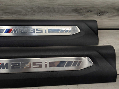20-24 OEM BMW F44 M235i Front Left Right Door Sill Plate Molding Trim PAIR