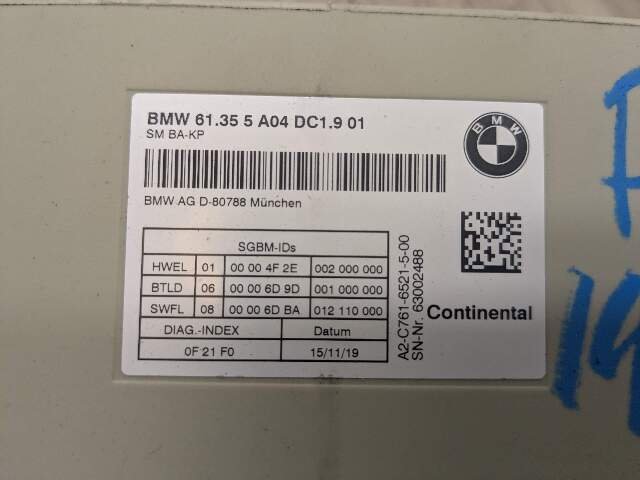 2020 - 2024 BMW X3 F97 Front Left or Right Seat Control Module 5A04DC1 S58