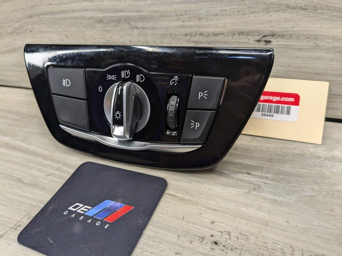17-20 OEM BMW F90 M5 G30 G32 Headlight Switch Control Panel Light Module BLACK