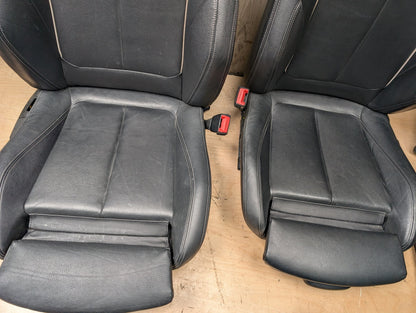 OEM BMW F30 Front Rear Interior SPORT Seats Door Panel SET Black Heated
