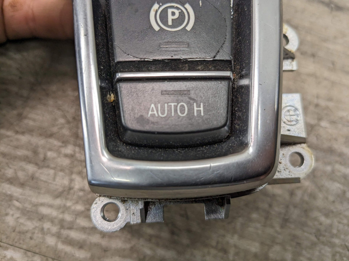 OEM BMW F06 F10 F13 F12 F25 X3 Parking Brake Auto Hold Switch w/ Trim Panel