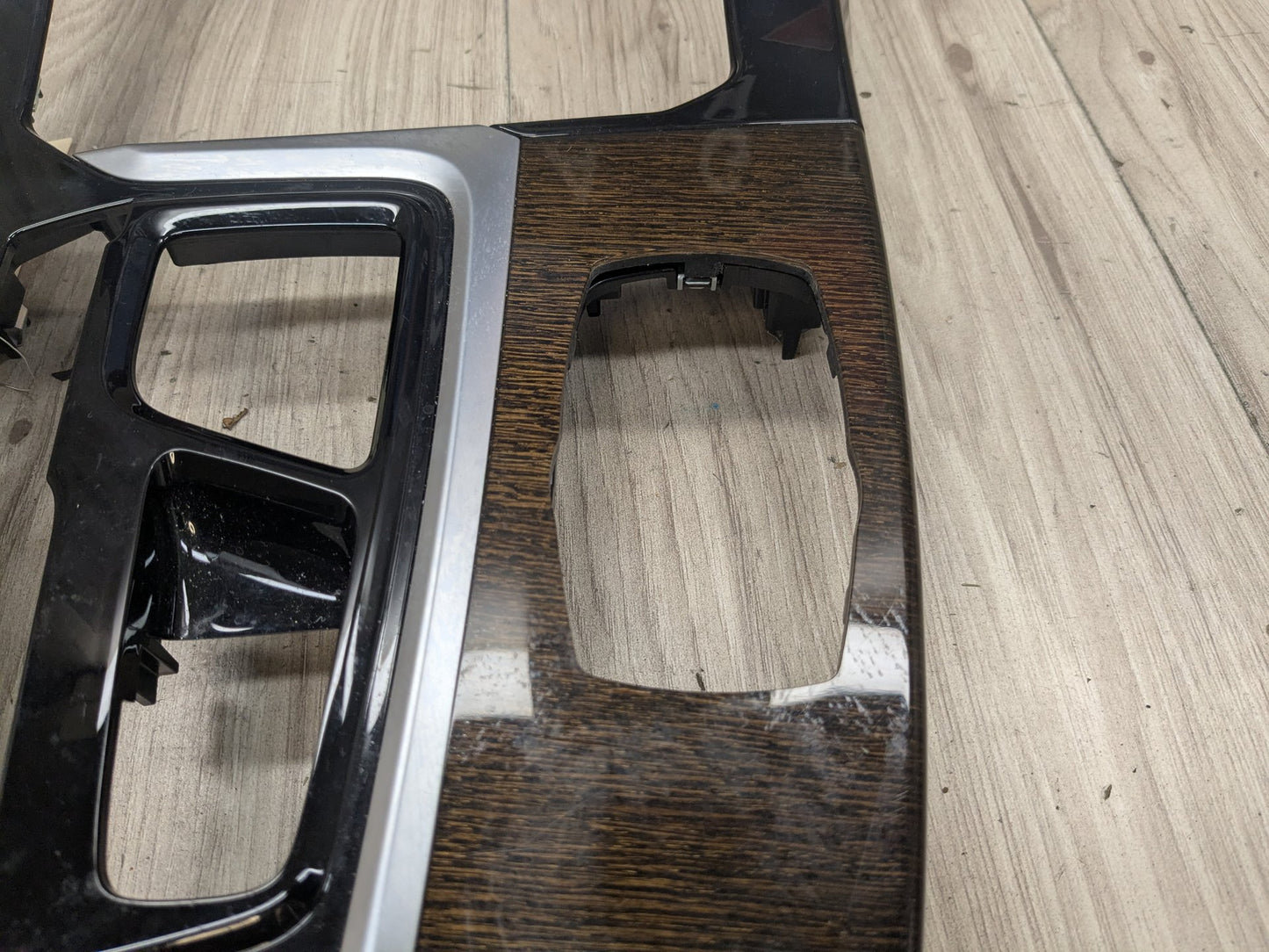 18-21 OEM BMW G01 G02 X3 X4 Center Console Interior Trim Oak Dark High Gloss