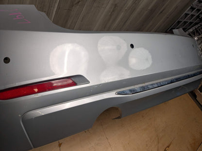 *12-15 OEM BMW F30 335 PRE-LCI Rear Bumper Cover LINES Trim Dual Exhaust Gray Silver GLACIERSILBER METALLIC (A83)