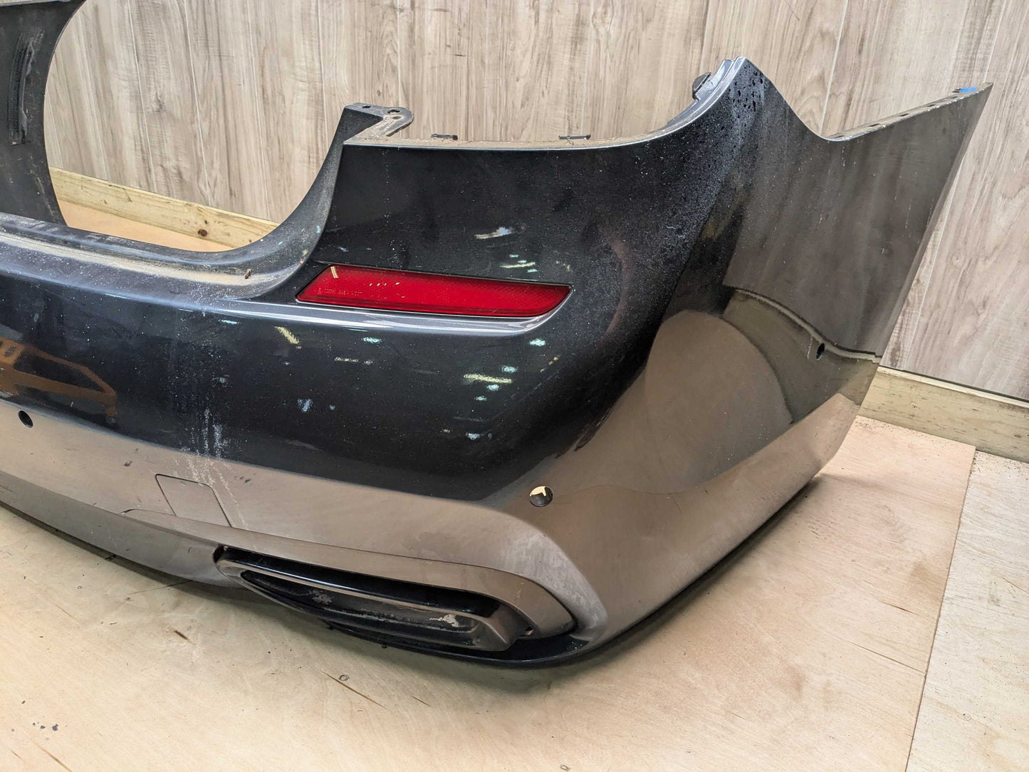 *16-19 OEM BMW G11 G12 M SPORT Rear Bumper Cover Diffuser w/ PDC Option Gray B41 SINGAPUR GRAU METALLIC (B41)