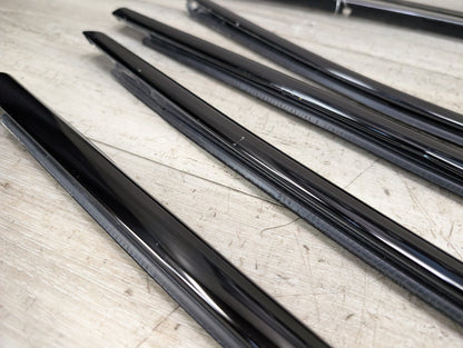 *11-17 OEM BMW F25 X3 SHADOW GLOSS Front Rear Left Right Door Trim SET (6)