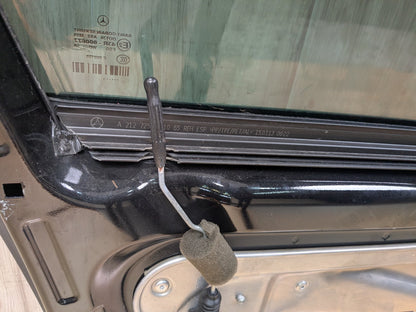 10-16 OEM Mercedes W212 E350 E400 E550 Front Left Driver Door Shell Panel Black 197 (Obsidian black- Metallic finish)