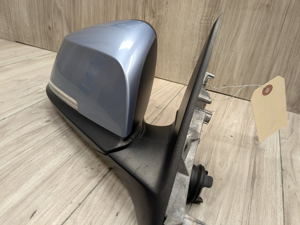 2014 BMW 320i F30 Front Right Passenger Side Mirror Assembly 7345674 OEM BMW F30 328 330 335 340 Right Passenger Auto Dip Heated Side Mirror Blue B40