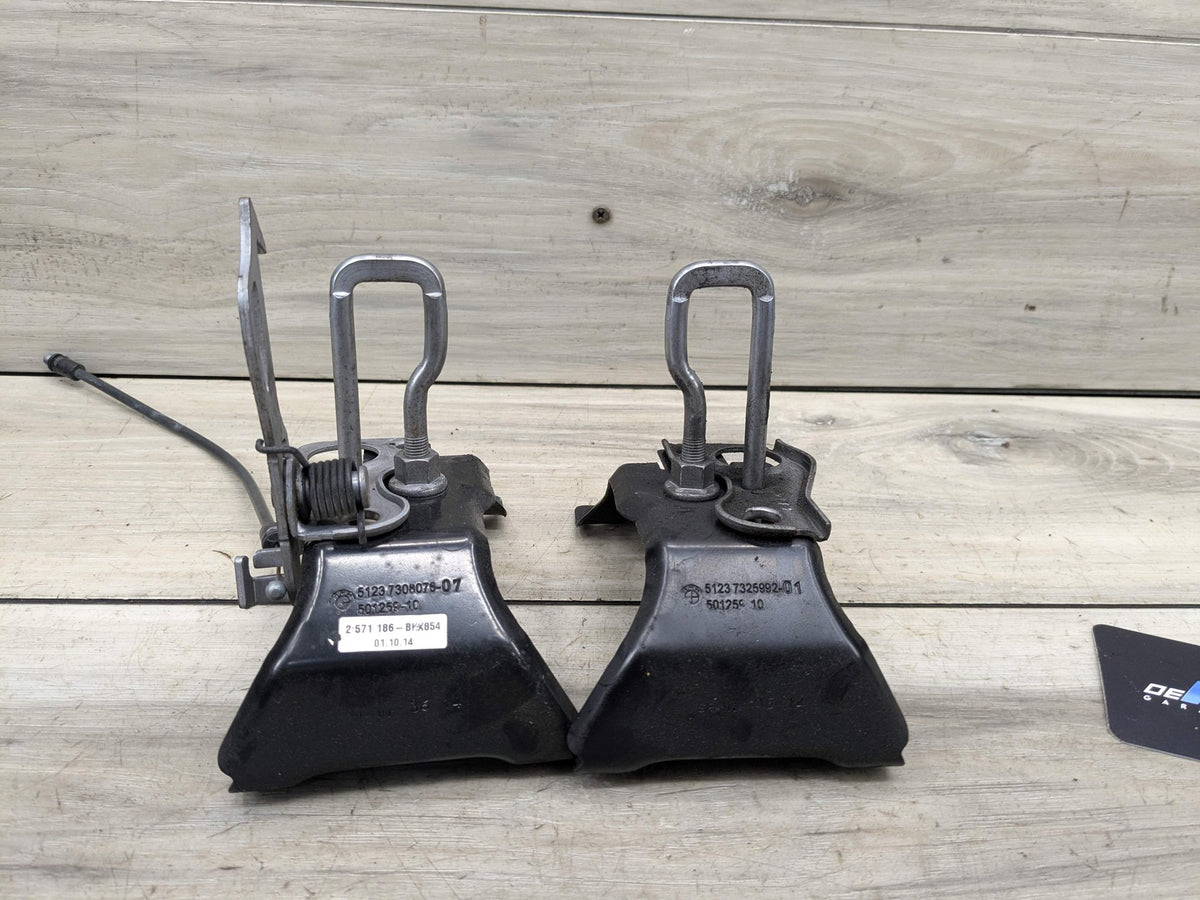 14-19 OEM BMW F15 F85 X5 F16 F86 X6 Hood Hardware Safety Latch Hook SET