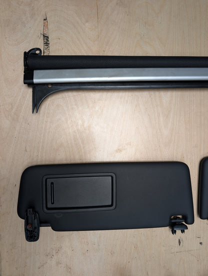 18-24 OEM Audi A5 S5 Interior Upper Left Right Roof Headliner Sun Visors Door Trim SET