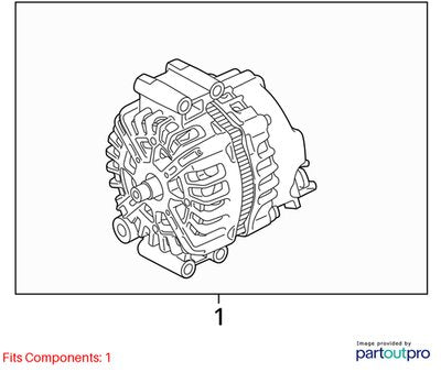 16-23 OEM BMW F16 G05 G07 G12 G16 G30 M550 Engine N63 Alternator Generator 250A