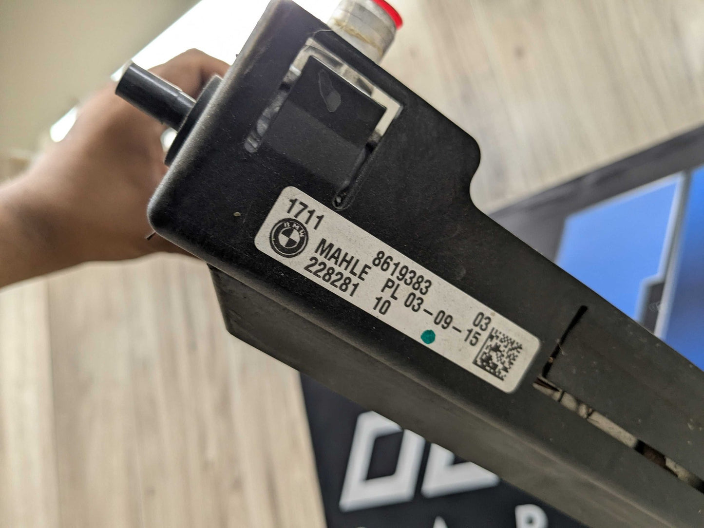 2016 BMW 750i G12 Left or Right Secondary Auxiliary radiator 8619383 OEM BMW F90 F93 G12 G16 G30 M5 M8 Secondary Auxiliary Coolant Remote Radiator