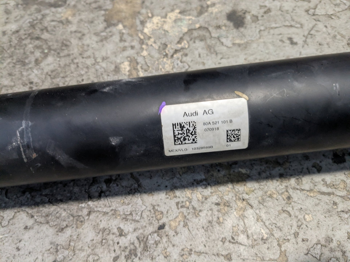 2018-2025 Audi SQ5 FY - Rear Propeller Driveshaft Drive Shaft PN: 80A521101B