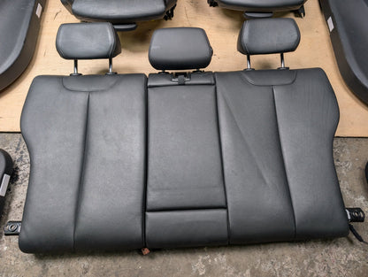 OEM BMW F30 Front Rear Interior SPORT Seats Door Panel SET Black Heated