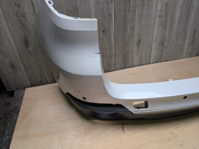 *14-18 OEM BMW F15 X5 Rear Bumper Cover PDC Holes w/ Diffuser N55 N57 White