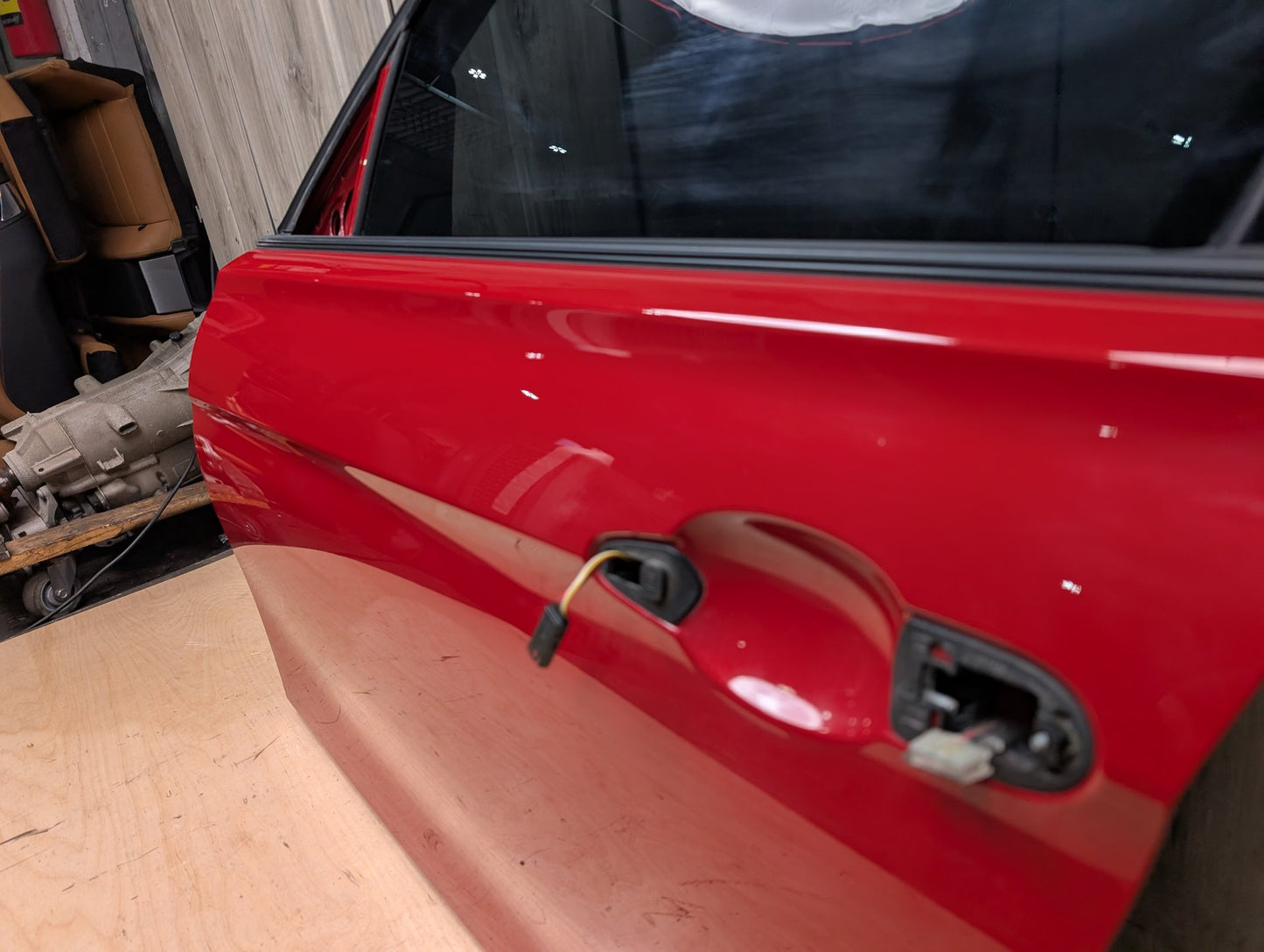 OEM BMW F30 F80 328 330 335 340 M3 Front Left Driver Door Shell Panel Red A75 MELBOURNEROT METALLIC (A75)