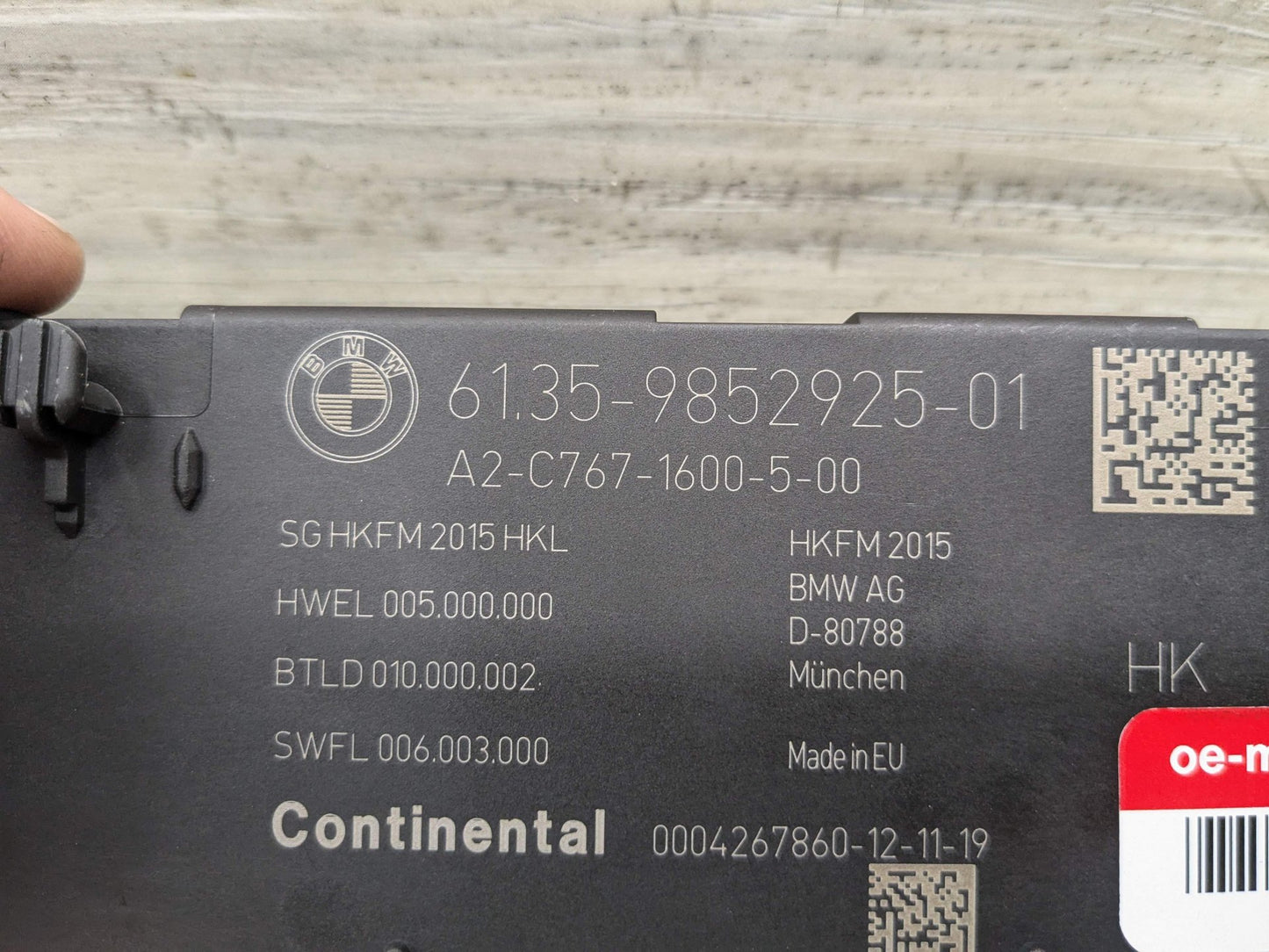 OEM BMW G01 G12 G20 G30 F90 F97 Trunk Tailgate Decklid Function Control Module