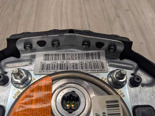03-08 OEM BMW E85 E86 Z4 Front Left Driver Steering Wheel Airbag Black