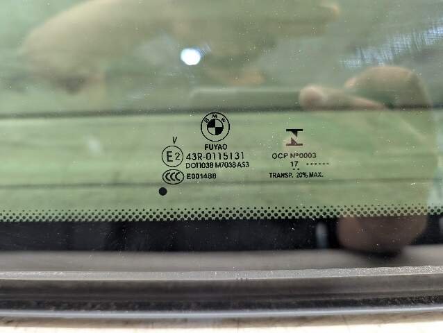 18-24 OEM BMW F97 G01 X3 X3M Rear Sunroof Sun Roof Cover Window Glass 7493796