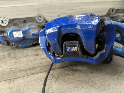 2018-2024 BMW X3 G01 Front Rear Left Right Brake Caliper SET 6891283 *OEM BMW G01 X3 M40 G20 M340 FRONT REAR Left Right Brake Calipers BREMBO Blue