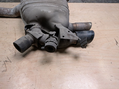 11-13 OEM BMW E82 E88 135 Rear Exhaust Muffler System N55 w/ Tips
