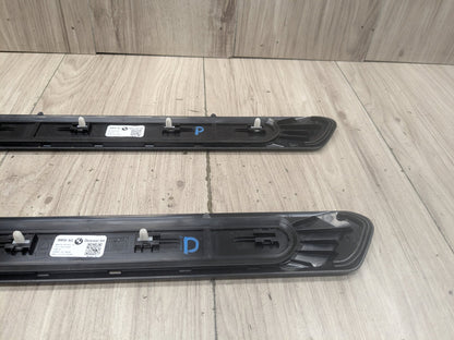 2020-2024 BMW X3 F97 Front Left Right Scuff Plate Door Sill SET 7393397 OEM