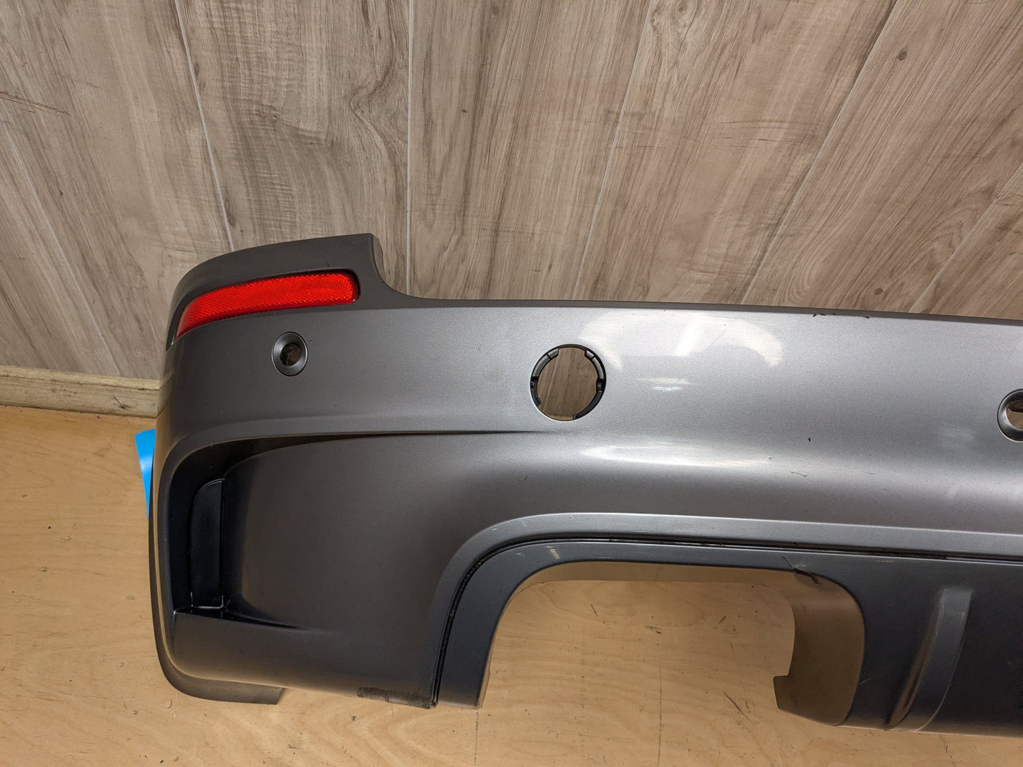 10-13 OEM BMW E70 X5M Rear Bumper Trim Cover Panel Assembly Gray A52 SPACEGRAU METALLIC (A52)