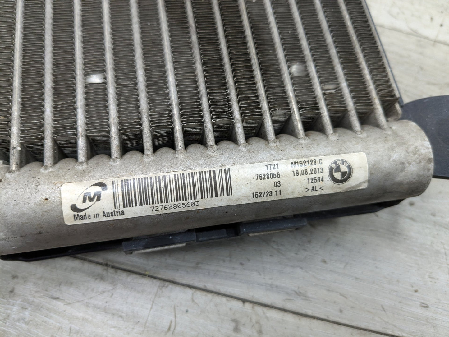 2014 BMW 335i F30- Secondary Auxiliary Radiator PN: 7628056