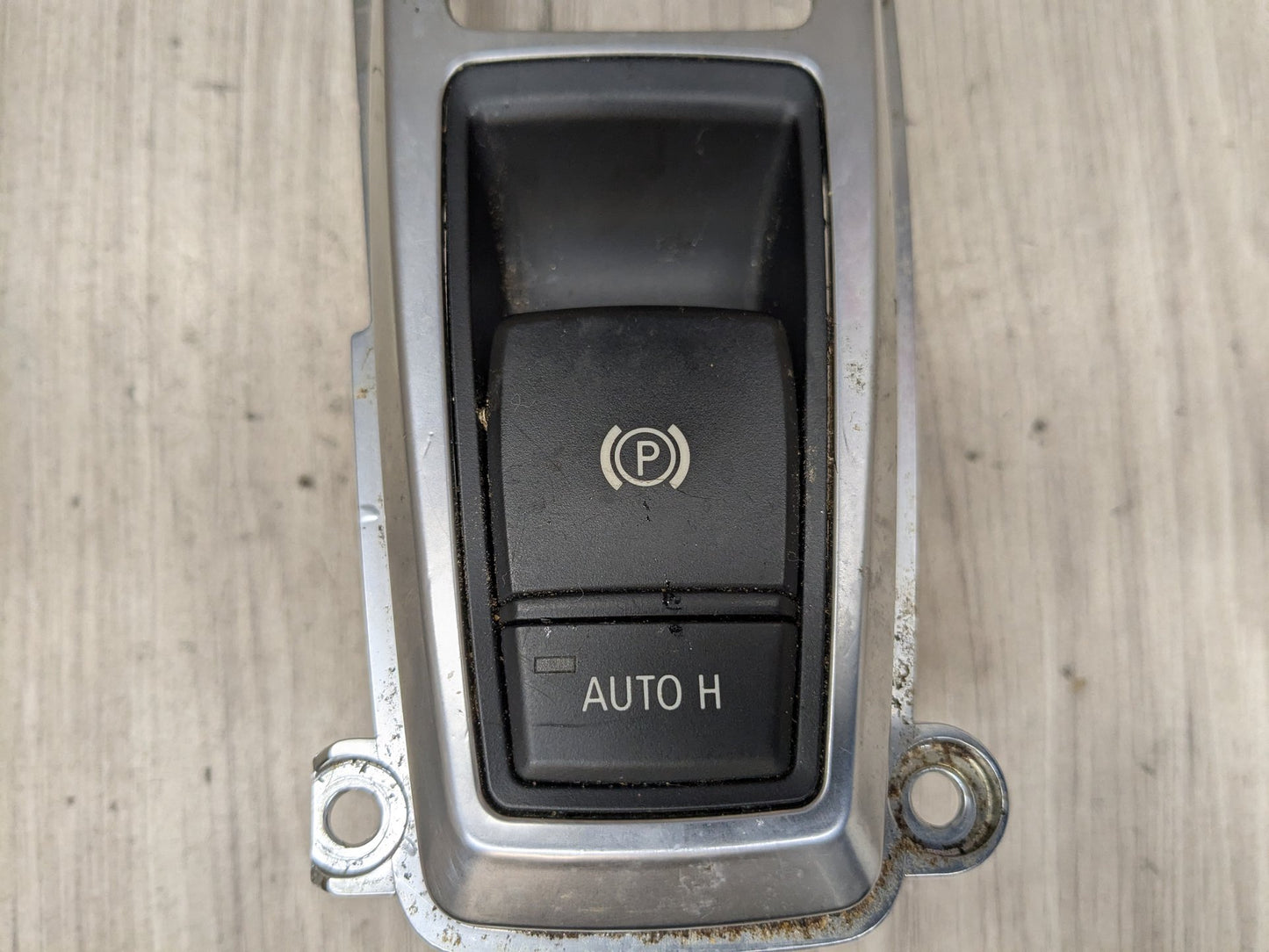 07-14 OEM BMW E70 E71 X5 X6 M Parking Brake Auto Hold Switch w/ Trim Panel