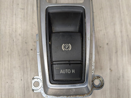 07-14 OEM BMW E70 E71 X5 X6 M Parking Brake Auto Hold Switch w/ Trim Panel
