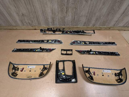 16-19 OEM BMW G12 750 Left Right Center Dash Interior Door Seat Panel Trim SET