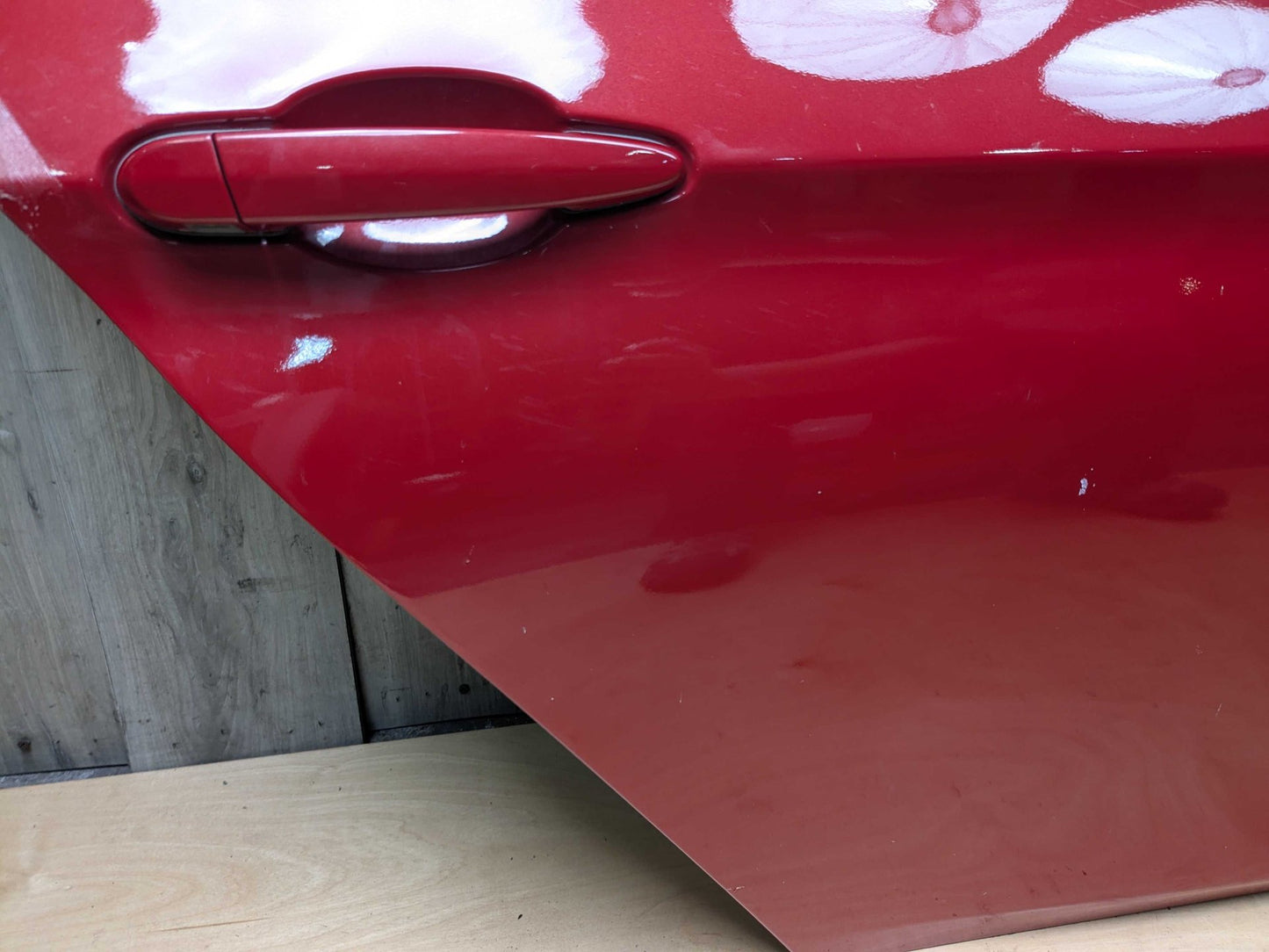 OEM BMW F30 F80 328 330 335 340 M3 Rear Right Passenger Door Shell Panel Red MELBOURNEROT METALLIC (A75)