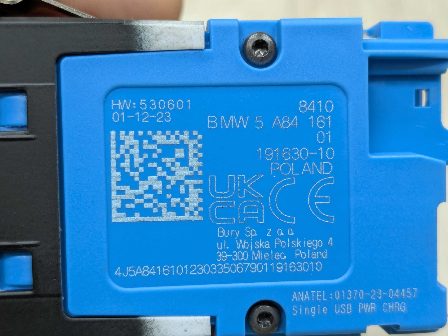 OEM BMW G01 G02 G05 G20 G26 G42 USB Type C Socket Charge Adapter