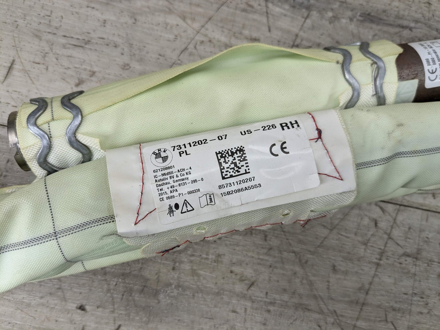 OEM BMW F30 F36 F80 M3 335 435 Right Passenger Roof Head Curtain Air Bag Airbag