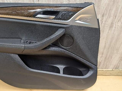 18-23 OEM BMW G01 X3 FRONT LEFT DRIVER Side Door Panel Card Trim Cover Black