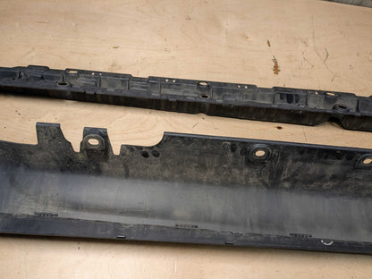 *14-18 OEM BMW F15 X5 Left Driver Side Skirt Rocker Panel Molding w/ Bracket