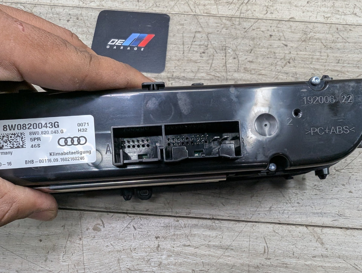 17-25 OEM AUDI A4 A5 Q5 S4 S5 SQ5 Dash Climate Temperature Control Panel Unit
