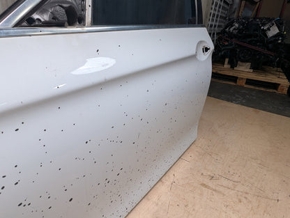*11-16 OEM BMW F10 528 535 Sedan Front Left Driver Door Shell Panel White White 300