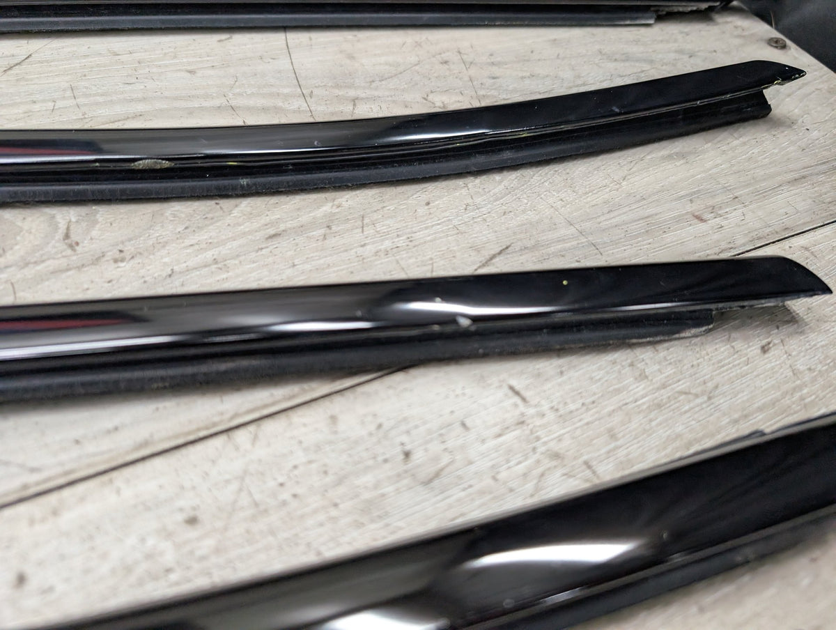 *11-17 OEM BMW F25 X3 SHADOW GLOSS Front Rear Left Right Door Trim SET (6)